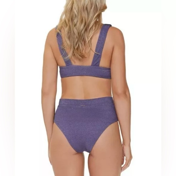Raisins 2 Piece Purple Island Tropic Bikini Set Size L - Picture 2 of 8